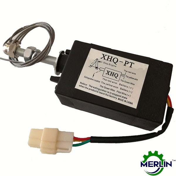 XHQPT 24V Power in Pull Type Stop Solenoid | Diesel Generator Engine Stop Solenoid